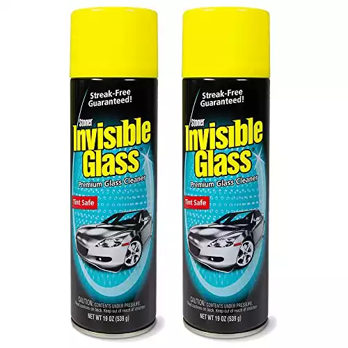 Invisible Glass 91164-2PK 19-Ounce Foam Cleaner for Auto and Home for a  Strea